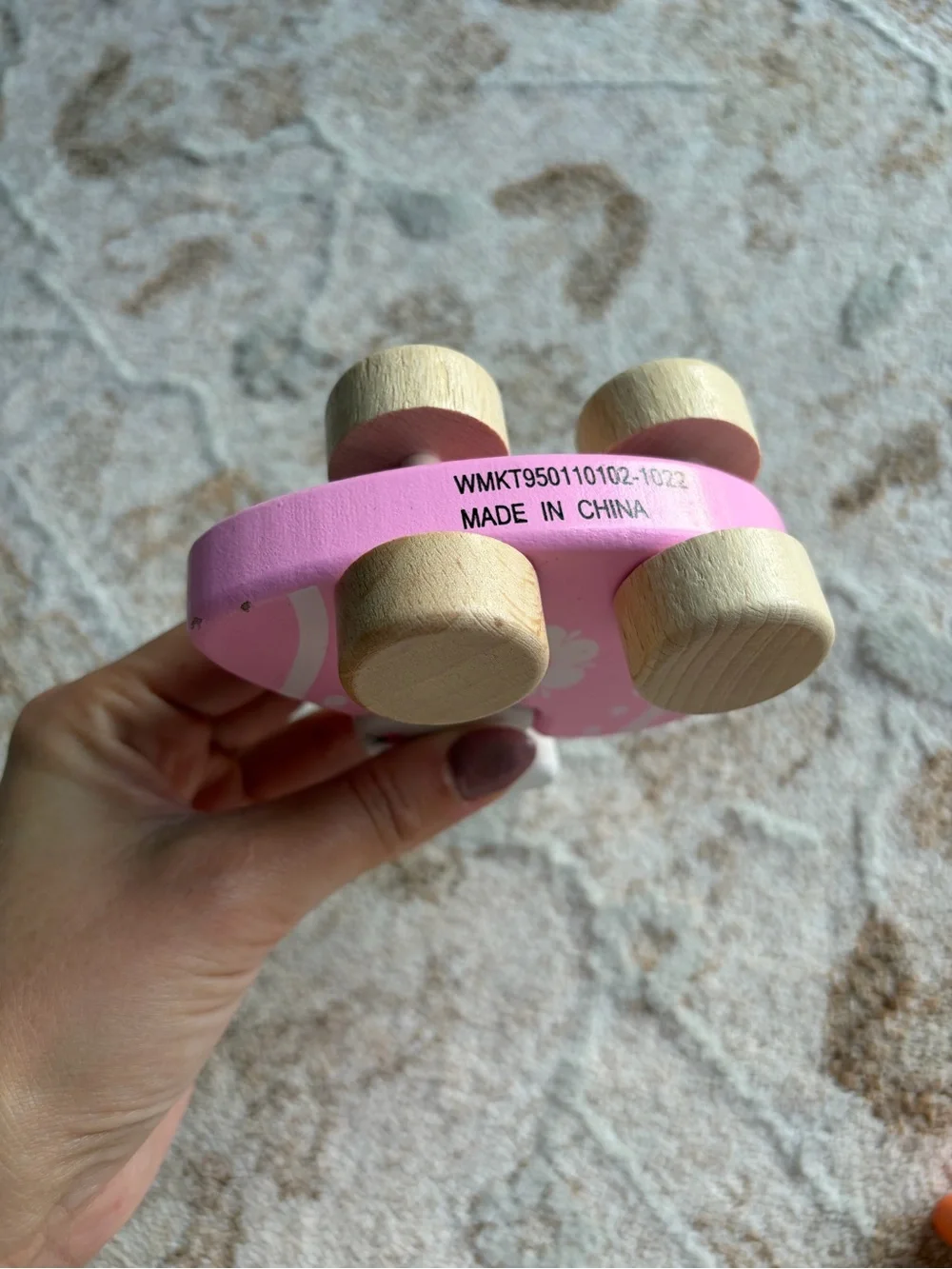 Wooden Bunny Toddler Toys: Number Puzzle & Easter Egg Car